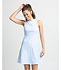 Color:Classic White - Image 4 - Lyllee Geometric Print Performance Dress