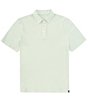 Color:Morning Mist Sage - Image 1 - Seaport Davenport Stripe Short Sleeve Polo Shirt