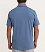 Color:Coronet Blue - Image 2 - Seaport Davenport Stripe Short Sleeve Polo Shirt