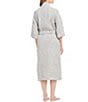 Color:Grey Heather - Image 2 - Spa Essentials by Sleep Sense Waffle Knit Cozy Wrap Robe