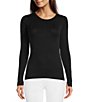 Color:Very Black - Image 1 - Better Base Long Sleeve Crew Neck Eco-Conscious Shirt