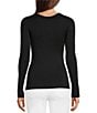 Color:Very Black - Image 2 - Better Base Long Sleeve Crew Neck Eco-Conscious Shirt