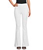 Color:White - Image 1 - Flare Leg High Rise Stretch Jeans