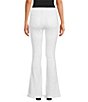 Color:White - Image 2 - Flare Leg High Rise Stretch Jeans