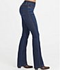 Color:Midnight Shade - Image 2 - Flare Leg High Rise Stretch Jeans