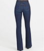 Color:Midnight Shade - Image 3 - Flare Leg High Rise Stretch Jeans