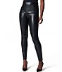 Color:Luxe Black - Image 1 - Leather-Like Fabrication Skinny Pants