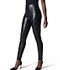 Color:Luxe Black - Image 2 - Leather-Like Fabrication Skinny Pants