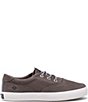 Color:Grey - Image 2 - Boys' Spinnaker Leather Washable Sneakers (Youth)