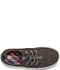 Color:Grey - Image 4 - Boys' Spinnaker Leather Washable Sneakers (Youth)