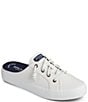 Color:White - Image 1 - Crest Vibe Canvas Slip-On Sneaker Mules