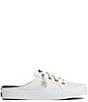 Color:White - Image 2 - Crest Vibe Canvas Slip-On Sneaker Mules