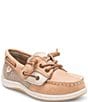 Color:Linen/Oat - Image 1 - Girls' Songfish Jr. Boat Shoes (Toddler)
