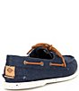 Color:Navy - Image 2 - Men's SeaCycled™ Authentic Original 2-Eye Baja Boat Shoes