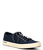 Color:Navy - Image 1 - Men's SeaCycled Striper II Lace-To-Toe Sneakers
