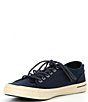 Color:Navy - Image 4 - Men's SeaCycled Striper II Lace-To-Toe Sneakers