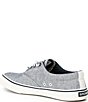 Color:Navy - Image 3 - Men's Striper II Chambray Lace-To-Toe Sneakers