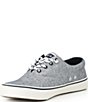 Color:Navy - Image 4 - Men's Striper II Chambray Lace-To-Toe Sneakers