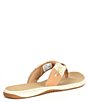 Color:Sahara/Gold - Image 2 - Parrotfish Metallic Leather Braided Thong Sandals
