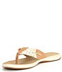 Color:Sahara/Gold - Image 4 - Parrotfish Metallic Leather Braided Thong Sandals