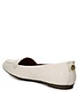 Color:Ivory - Image 3 - Piper Leather Loafer Ballet Flats