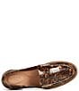 Color:Brown - Image 4 - Seaport Tortoise Print Patent Leather Penny Loafers