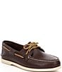 Color:Brown - Image 1 - Men's Top-Sider Authentic Original 2-Eye Leather Boat Shoes