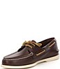 Color:Brown - Image 4 - Men's Top-Sider Authentic Original 2-Eye Leather Boat Shoes