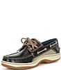 Color:Navy/Brown - Image 4 - Men's Top-Sider Billfish 3-Eye Boat Shoes