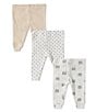 Color:Ivory - Image 2 - Baby Boys Newborn-9 Months Bear Pant 3-Pack Set