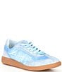 Color:Blue - Image 1 - Duo Suede Gum Sole Retro Sneakers