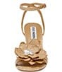 Color:Natural - Image 4 - Excite Raffia Pearl Detail Flower Stiletto Dress Sandals