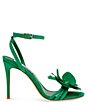 Color:Green - Image 2 - Excite Suede Jewel Detail Flower Stiletto Dress Sandals