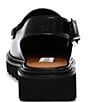 Color:Black - Image 3 - Felicite Leather Slingback Platform Penny Loafers