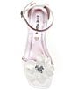 Color:White - Image 5 - Girls' J-Lessa Patent Leather Jewel Embellished Flower Dress Sandals (Youth)
