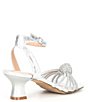 Color:Silver - Image 2 - Girls' J-Luccia Rhinestone Knot Heel Dress Sandals (Youth)