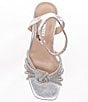 Color:Silver - Image 5 - Girls' J-Luccia Rhinestone Knot Heel Dress Sandals (Youth)