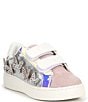 Color:Iridescent Silver - Image 1 - Girls' T-Flori Iridescent Rhinestone Embellished Butterfly Sneakers (Toddler)