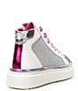 Color:Silver/Pink - Image 2 - Girls' T-Glossy High-Top Sneakers (Infant)