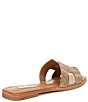 Color:Bronze - Image 2 - Hadyn-R Rhinestone Embellished Flat Slide Sandals