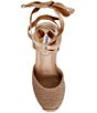 Color:Bronze - Image 5 - Locket Ankle Wrap Espadrille Wedges