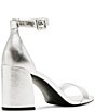 Color:Silver - Image 3 - Matty Leather Dress Sandals