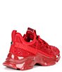 Color:Red - Image 2 - Maxima Rhinestone Embellished Chunky Sneakers