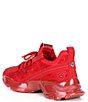 Color:Red - Image 3 - Maxima Rhinestone Embellished Chunky Sneakers