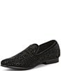 Color:Black - Image 4 - Men's Caviarr Crystal Embellishment Slip-On Loafers