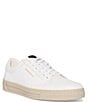 Color:White - Image 1 - Men's Neal Leather Lace-Up Sneakers
