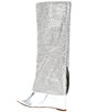 Color:Silver - Image 3 - Riski Metallic Leather Rhinestone Foldover Tall Wedge Boots