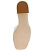 Color:White - Image 6 - Santana Leather Chain Hardware Block Heel Slide Sandals