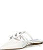 Color:White - Image 4 - Shatter Leather Strappy Flat Mules