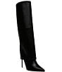Color:Black - Image 1 - Smith Leather Foldover Tall Boots